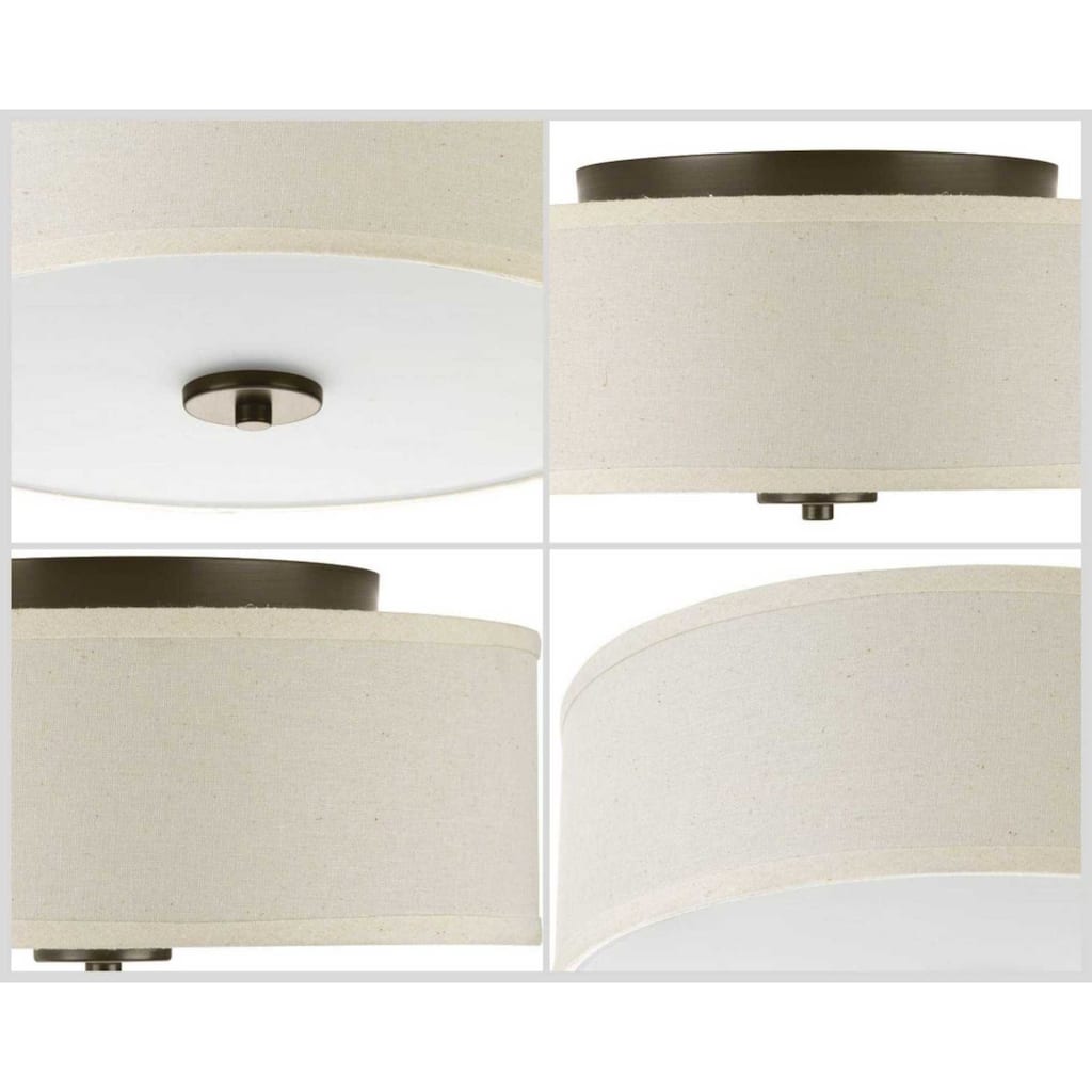 Progress Lighting Inspire 2 Light 13" Wide Flush Mount Drum Ceiling