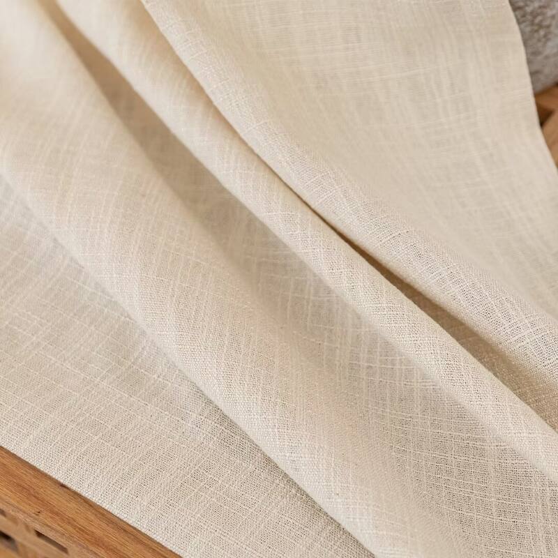 Linen Texture Light Filtering Grommet Panel Pair