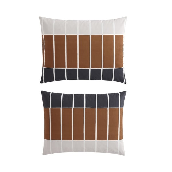 Marimekko Tiiliskivi Raita Cotton Duvet Cover Set - Bed Bath