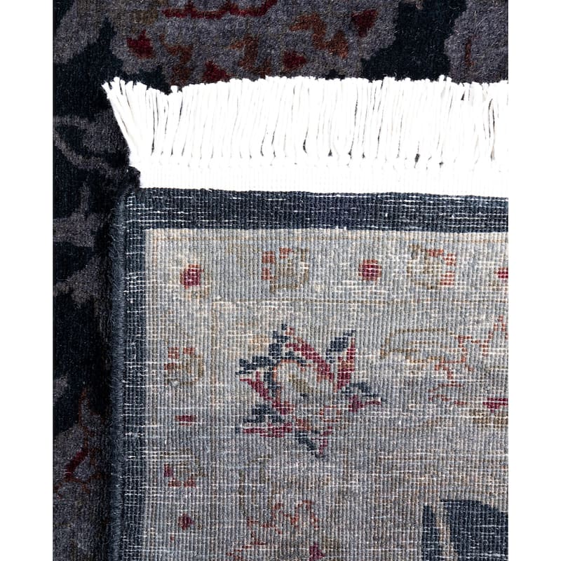 Overdyed One-of-a-Kind Hand-Knotted Area Rug - Black - 2' 7" x 16' 3"