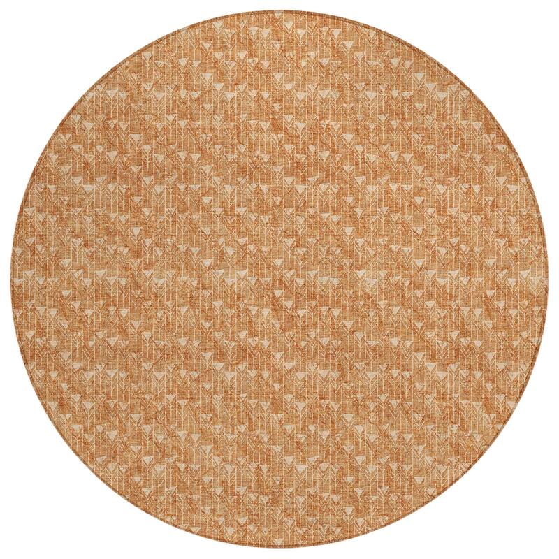 Almora Sleek Geometric Weather Resistant Classic Meets Modern Outdoor Rug