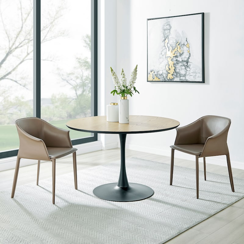 Anson Round Dining Table - 47" - Light Oak
