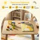 preview thumbnail 6 of 18, Gymax 3PCS Toddler Furniture w/Pine Wood Frame Curved Backrest Round