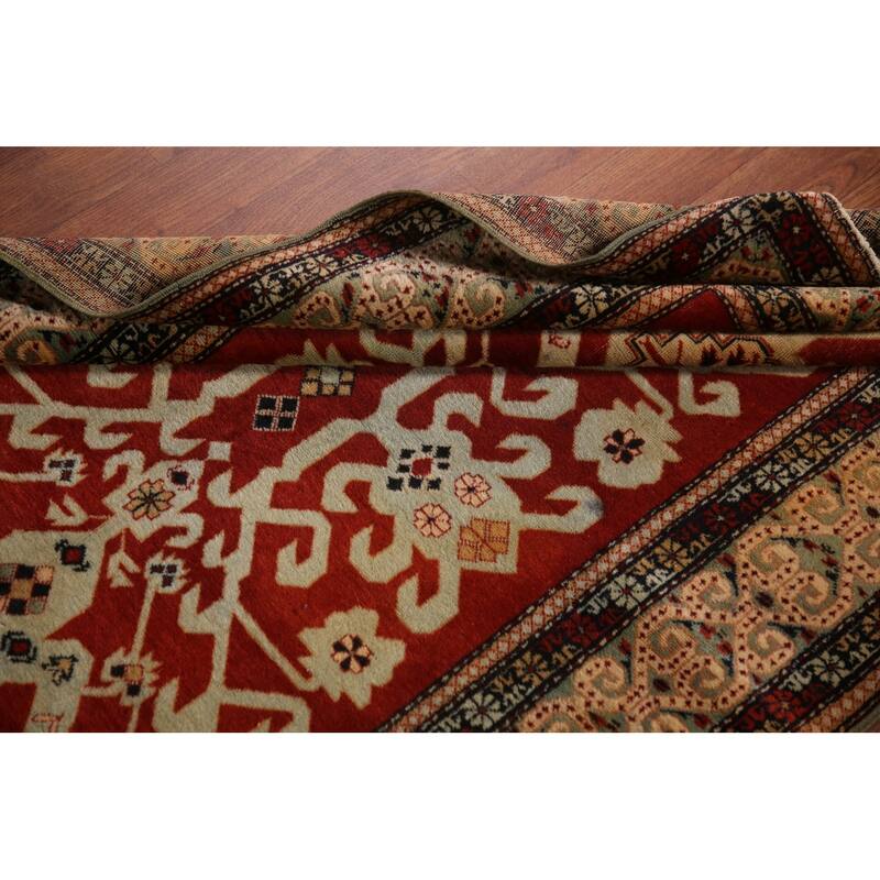 Vegetable Dye Antique Shirvan Oriental Accent Rug Handmade Wool Carpet - 3'2" x 5'5"