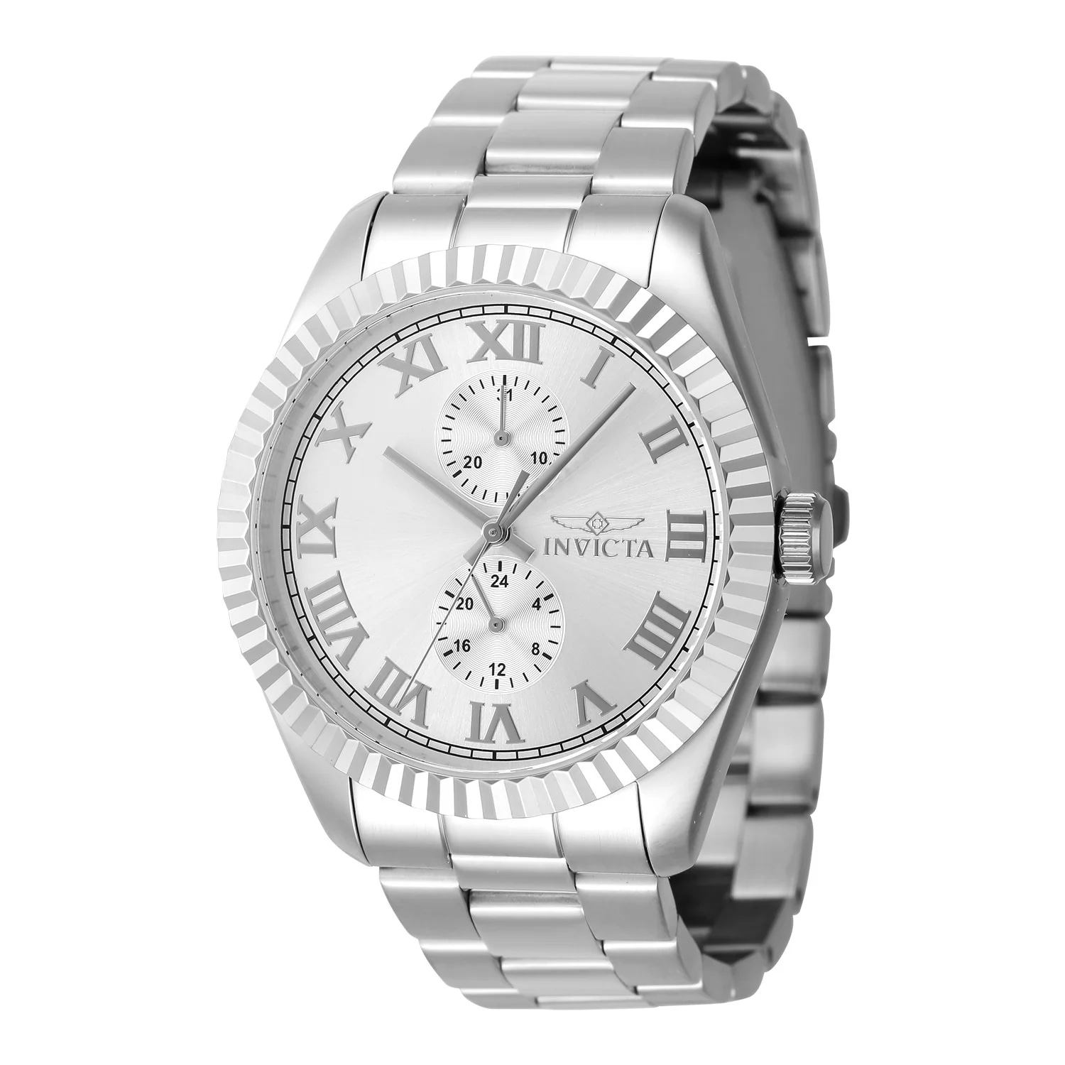 Invicta Men's 47421 Specialty Quartz Multifunction Silver Dial Watch