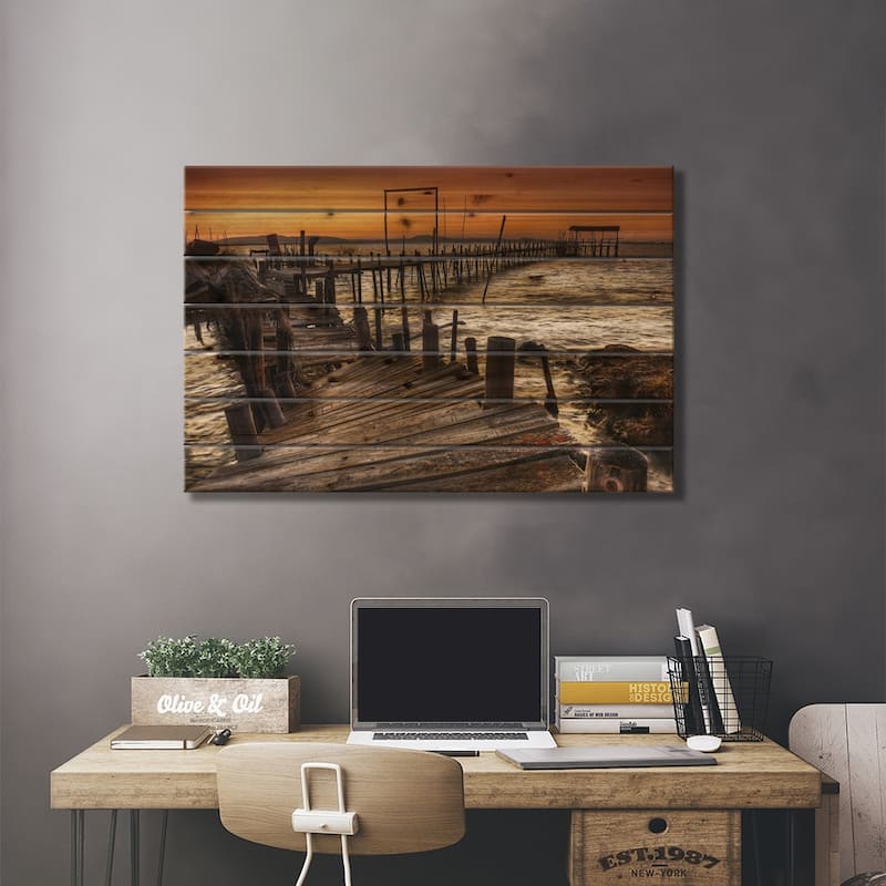 Carrasqueira Print On Wood by Paulo Gomes - Multi-Color