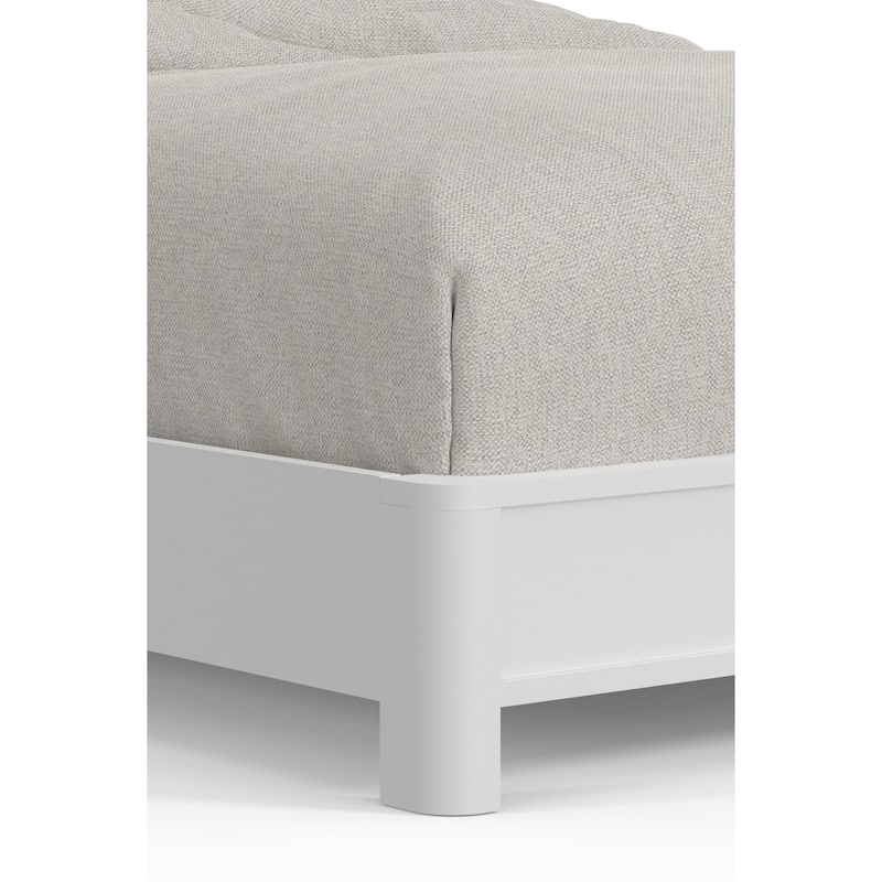 White Panel Bed