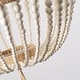 preview thumbnail 7 of 6, Retro Vintage 4-Light Wood Beaded Pendant Bohemian Home Decor For Kitchen Island