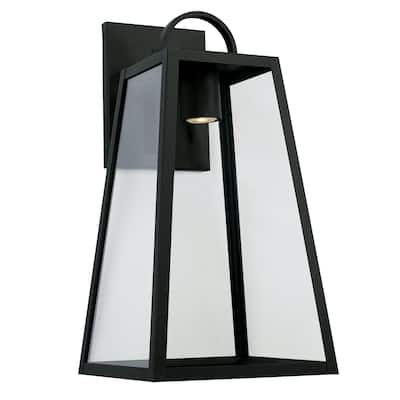 Leighton 23" Tall 1-light Minimal Light Pollution Outdoor Wall Lantern w/ Clear Glass