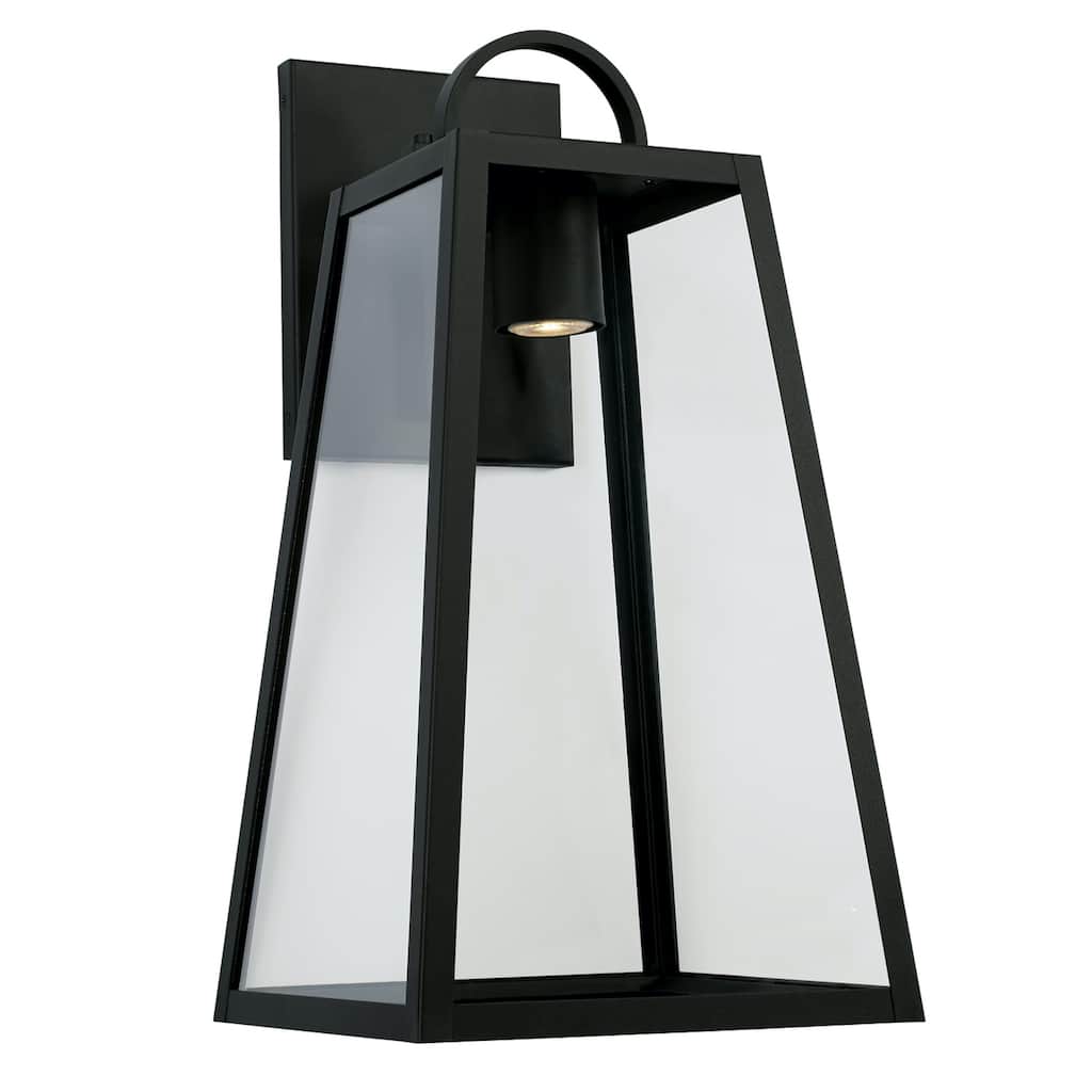 Leighton 23" Tall 1-light Minimal Light Pollution Outdoor Wall Lantern w/ Clear Glass