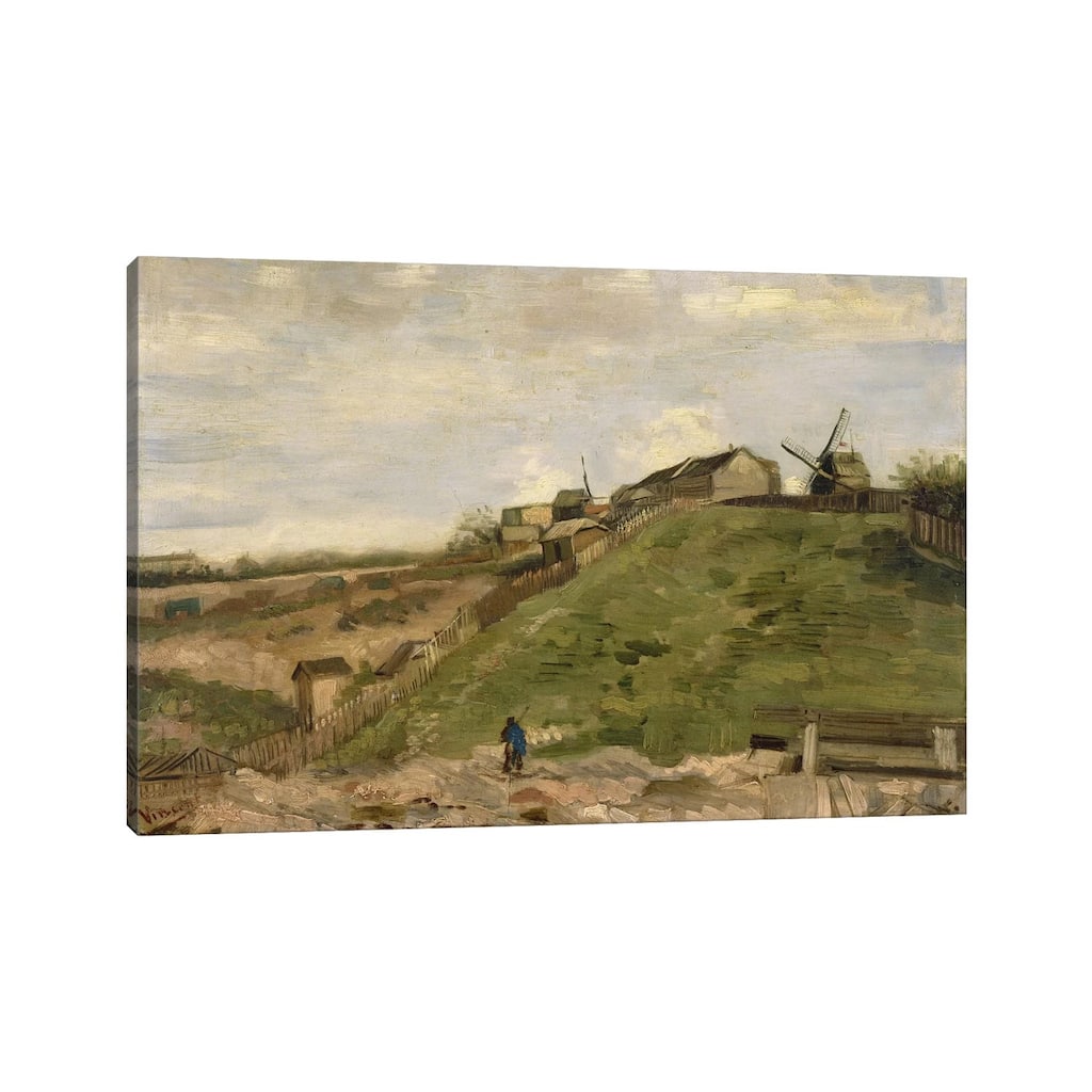iCanvas "The Hill at Montmartre with Stone Quarry" by Vincent van Gogh Canvas Print