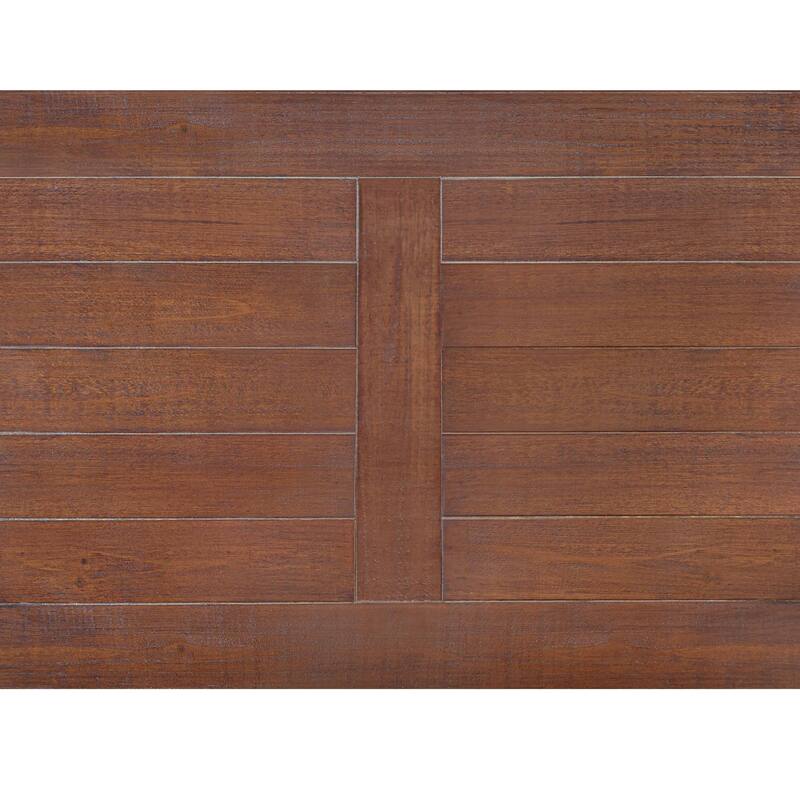 Farmhouse Coffee Table with Open Bottom Shelf for Living Room