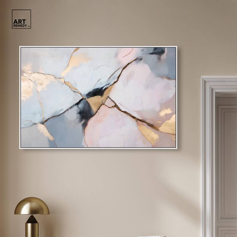 Gilded Veins Canvas by Art Remedy