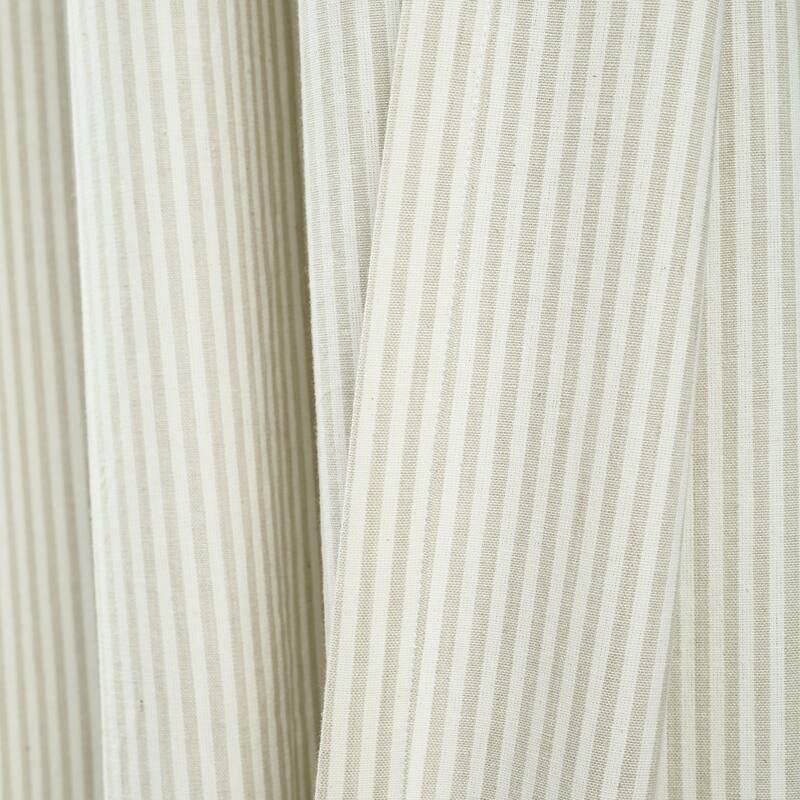 Lush Decor Vintage Stripe Yarn Dyed Cotton Window Curtain Panel Pair