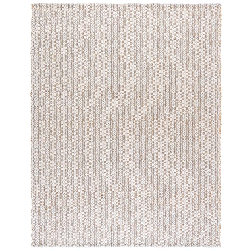 SAFAVIEH Handmade Natural Fiber Olessya Farmhouse Jute Rug - 9' x 12' - Natural/Grey