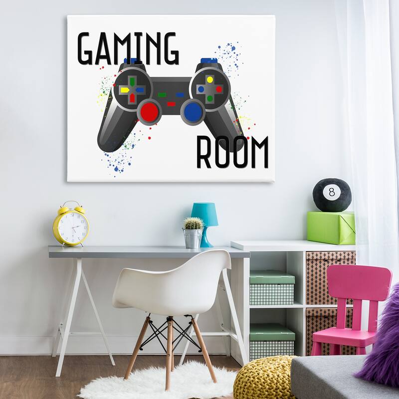Stupell Gaming Room Modern Controller Canvas Wall Art Design By Kim Allen