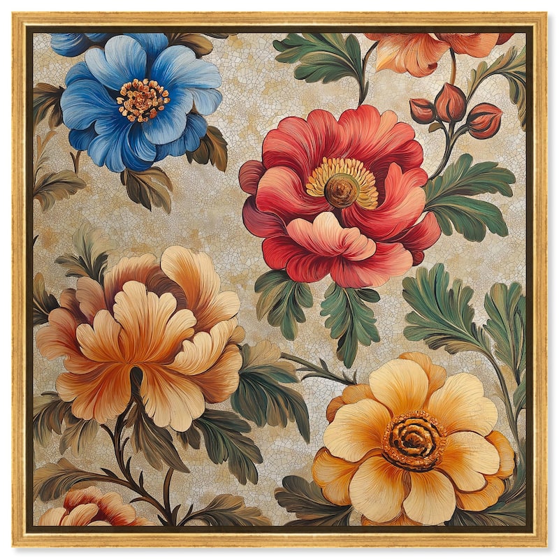 Golden Gardenia I Canvas by Art Remedy - 20" x 20" - Gold