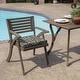 preview thumbnail 11 of 16, Arden Selections Aurora Damask Outdoor 18 x 19 in. Seat Pad