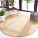 preview thumbnail 72 of 109, SAFAVIEH Natural Fiber Carmit Casual Border Sisal Rug 11' Round - Maize/Linen - Round