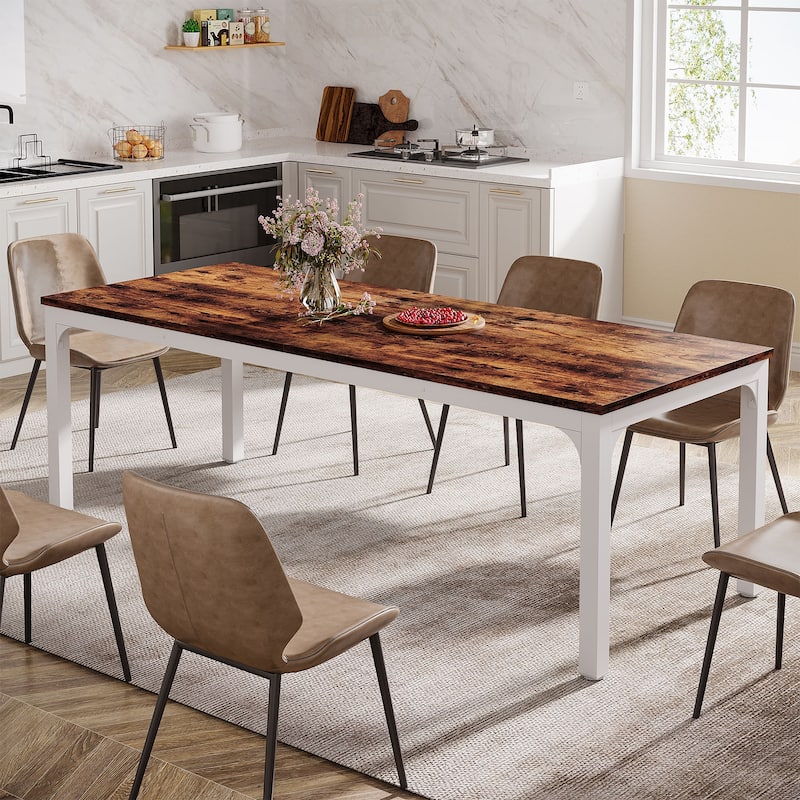 78.7-inch Long Kitchen Dining Table for 6-8