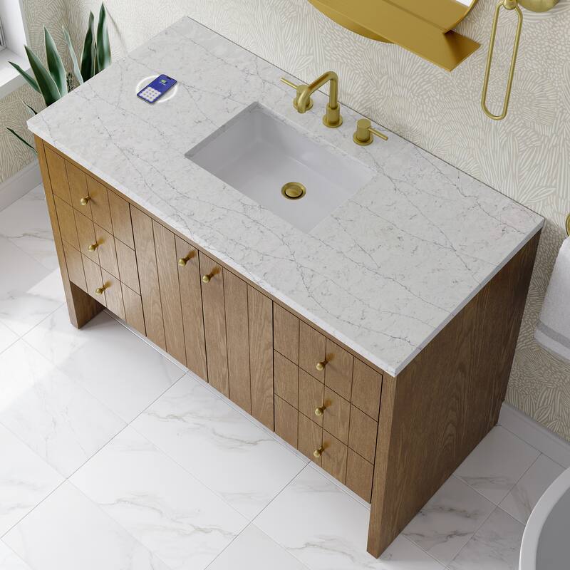 Hudson 48" Single Vanity, w/FreePower Wireless Charger