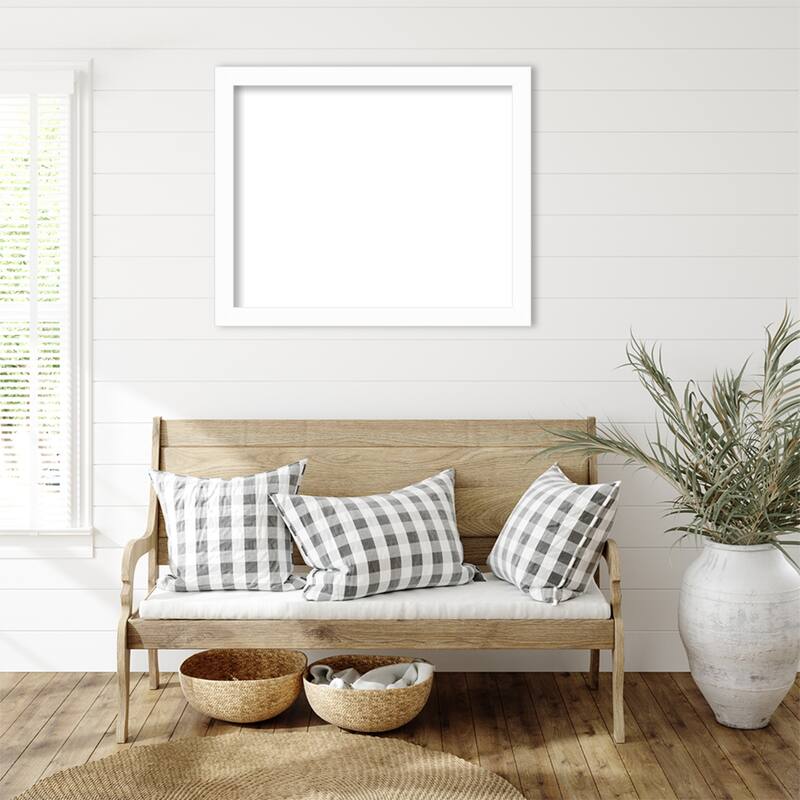 Amanti Art Basic Black Narrow Framed Dry Erase Magnetic Board