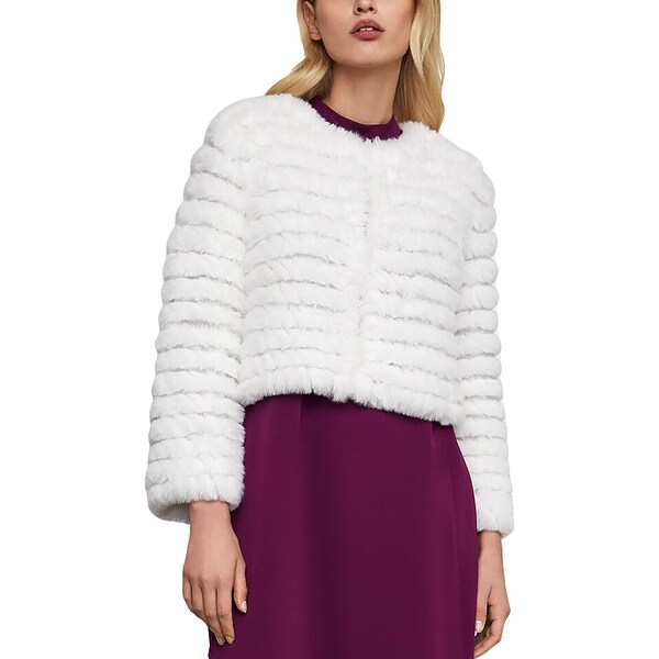 Bcbg sophiana faux fur jacket clearance