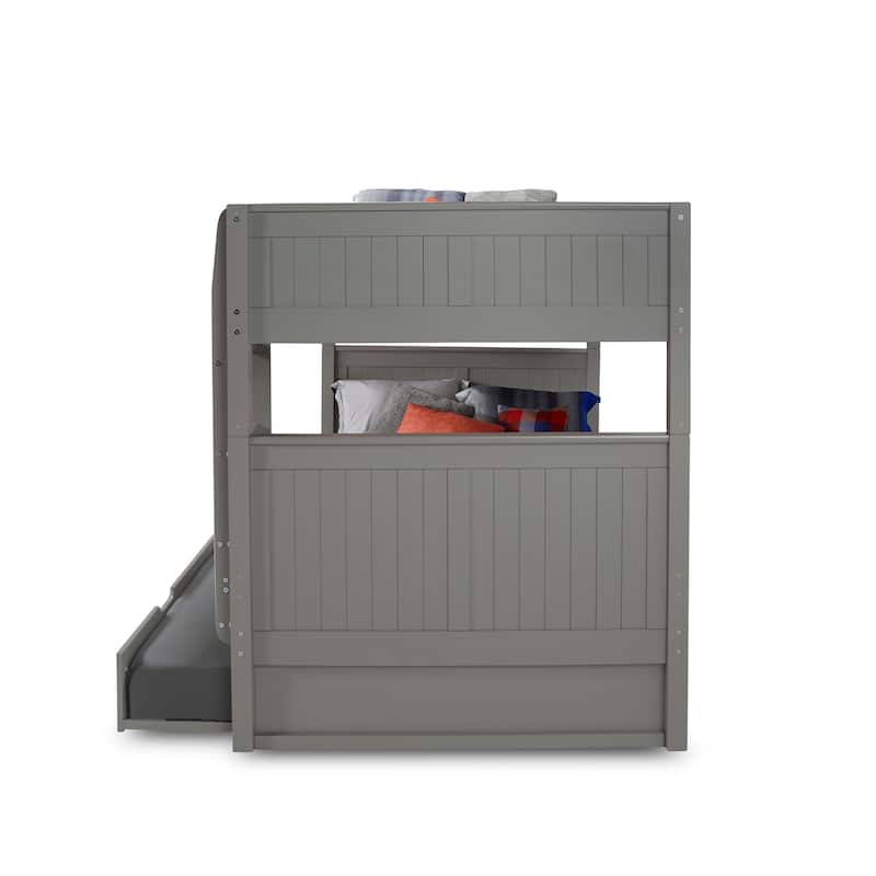 Camaflexi Full over Full Bunk Bed with Twin Trundle - Panel Headboard