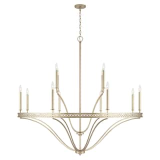 Isabella 52" 12-light Winter Gold Grand Chandelier