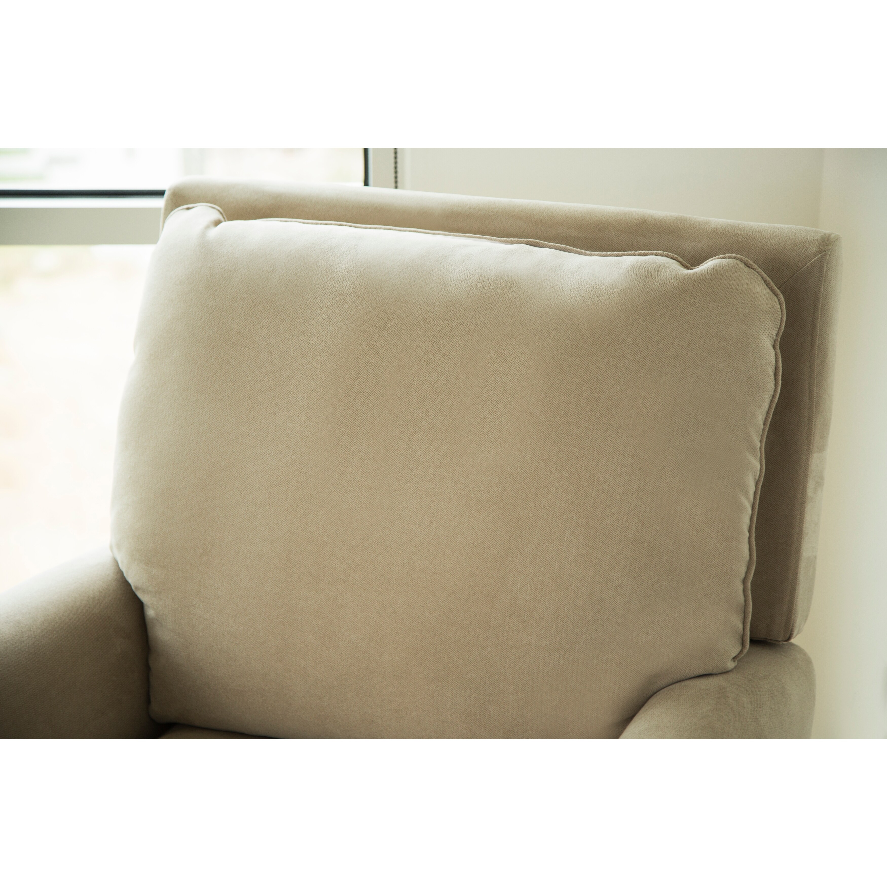 leyla gliding chair with ottoman