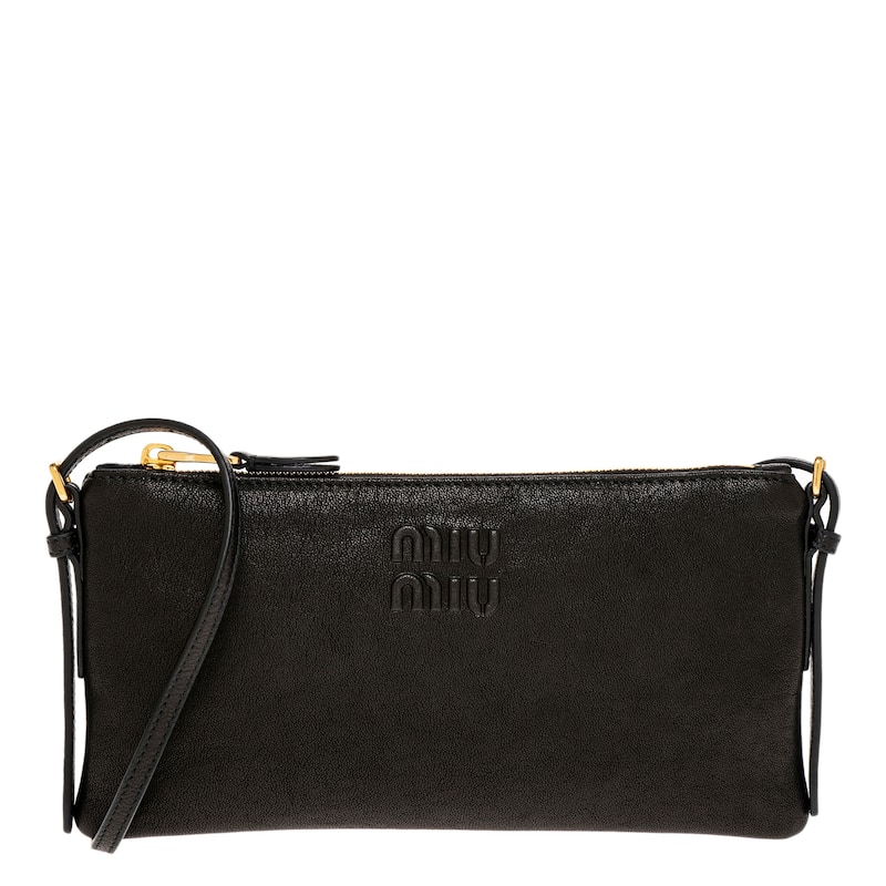 Miu Miu Leather Mini Bag - Black