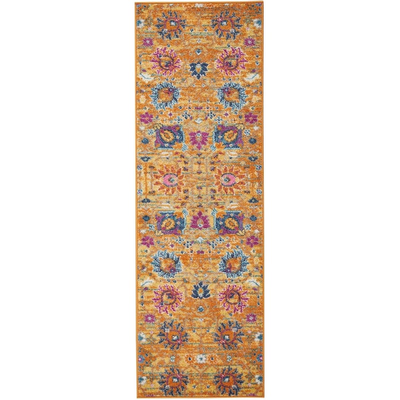 Nourison Passion Boho French Country Floral Area Rug.