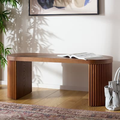 SAFAVIEH Enoki Oval Bench - 47"W x 16"D x 18"H