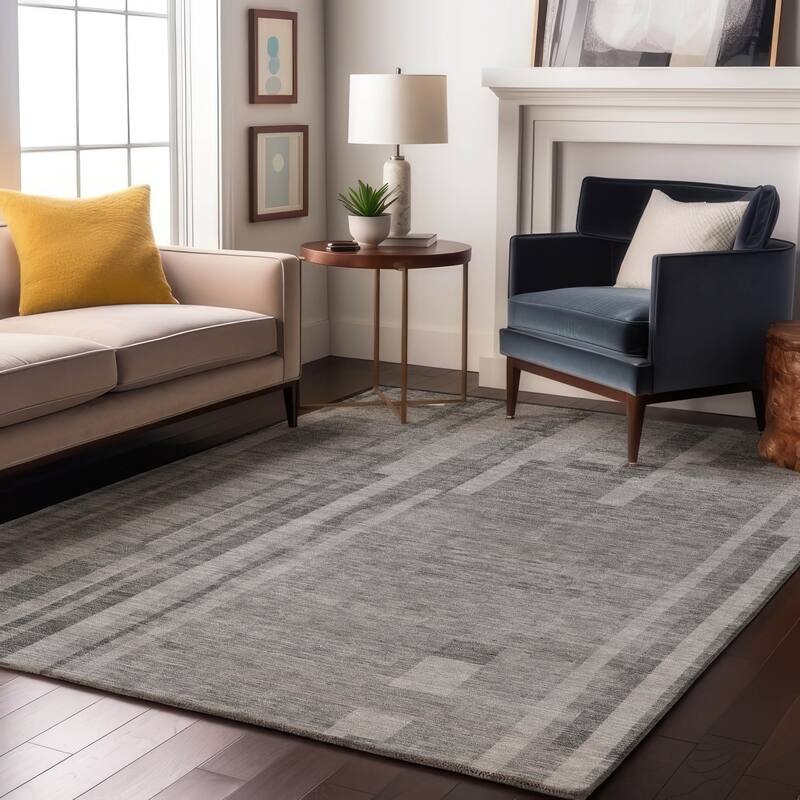Premium Washable Super Soft Casual Contemporary Mayfield Rug - Gray - 9' x 12'