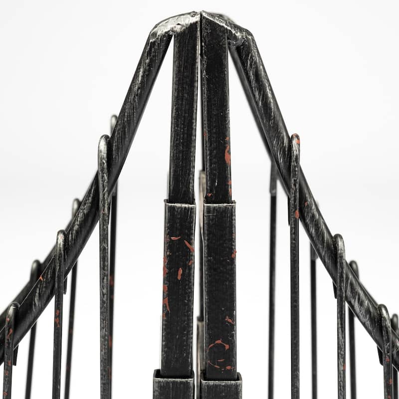 Wrought Iron Suspension Bridge Bookends - 19.0L x 3.9W x 10.0H