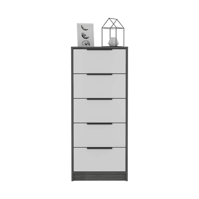 5 Drawers Dresser with Metal Handle