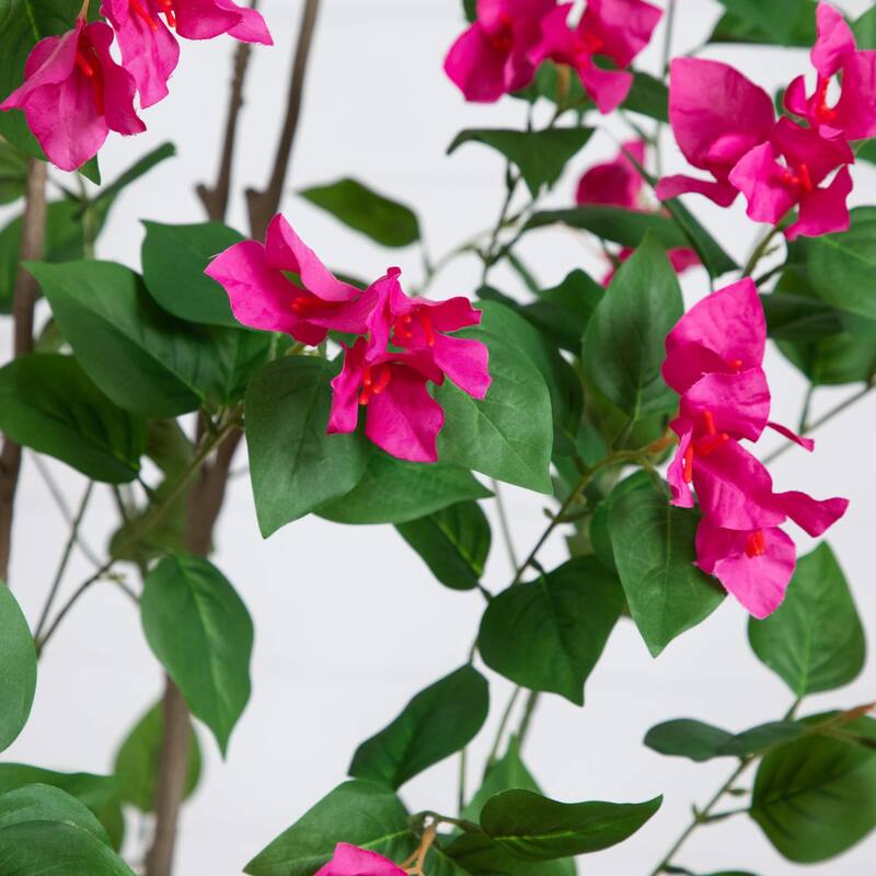 Bougainvillea Artificial Potted Tree - 8' - Pink and Green