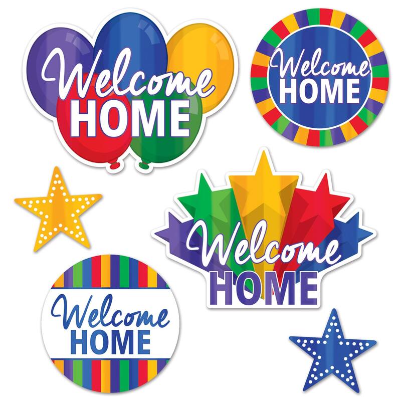 16.75" Vibrant Welcome Home Cutouts