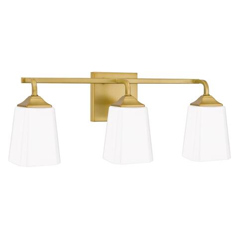 Thoresby 3-Light Aged Brass Vanity Light