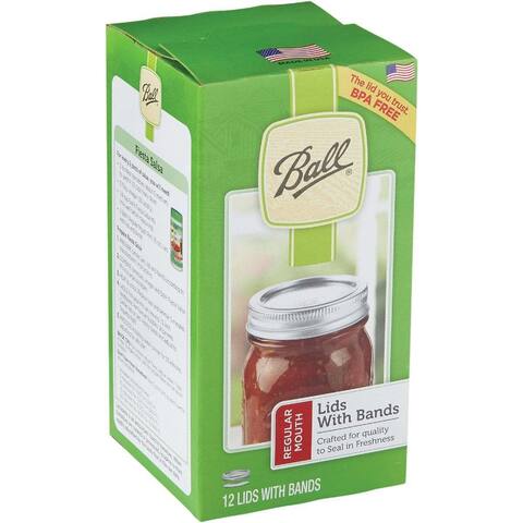 Ball Regular Mouth Canning Lid with Bands (12-Count) - 1 Each