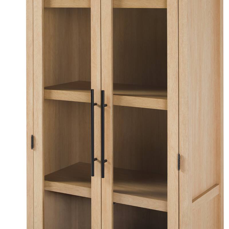Middlebrook Designs Arched Tall Bookcase with Glass Doors