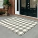 Style Haven Gingham Check Indoor/Outdoor Area Rug.. - Bed Bath & Beyond ...