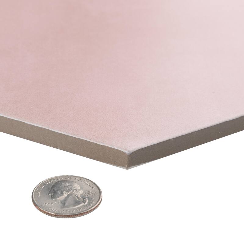 Merola Tile Horizon Hex Rosa 7-3/4" x 9" Porcelain Floor and Wall Tile