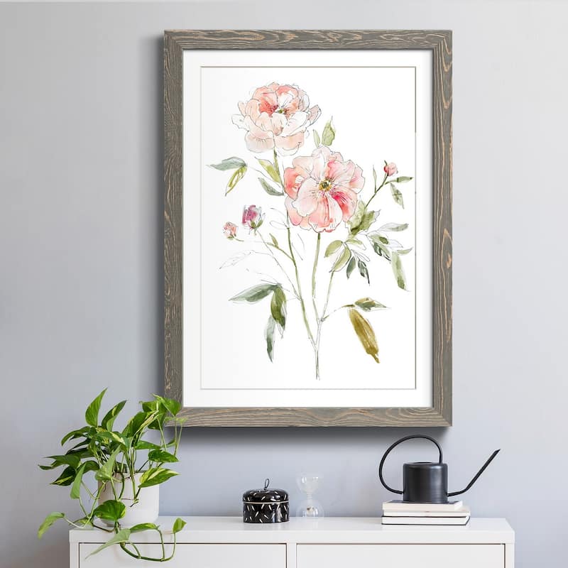 Sketchbook Cottage Rose I-Premium Framed Print - Ready to Hang