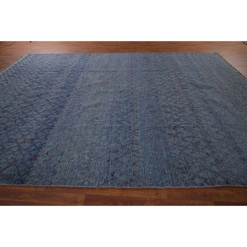 AllOver Trellis Moroccan Oriental Large Rug HandKnotted Wool Carpet
