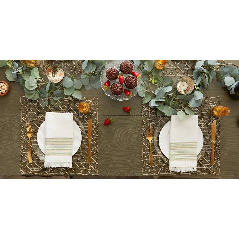 Design Imports Woven Paper Kitchen Placemat Set (Set of 6)