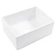 preview thumbnail 2 of 12, Austen Crisp White Fireclay 24" Single Bowl Farmhouse Apron Front Undermount Kitchen Sink and Drain