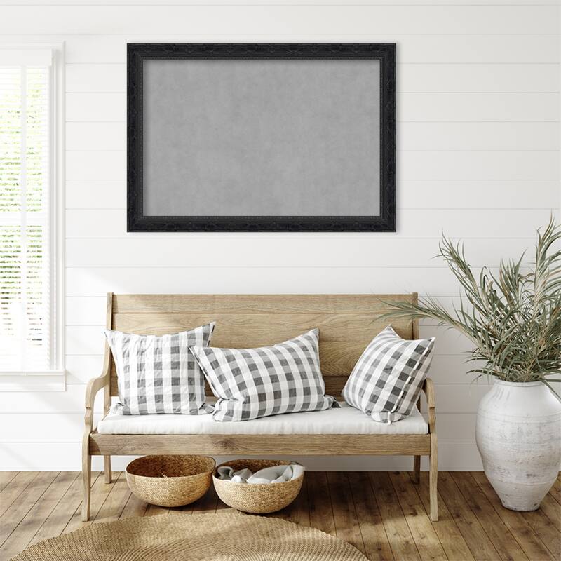Amanti Art Filigree Gloss Black Framed