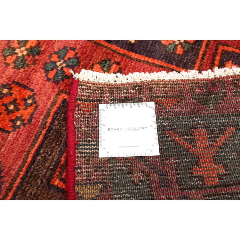 ECARPETGALLERY Hand-knotted Melis Vintage Red Wool Rug - 4'8 x 8'2