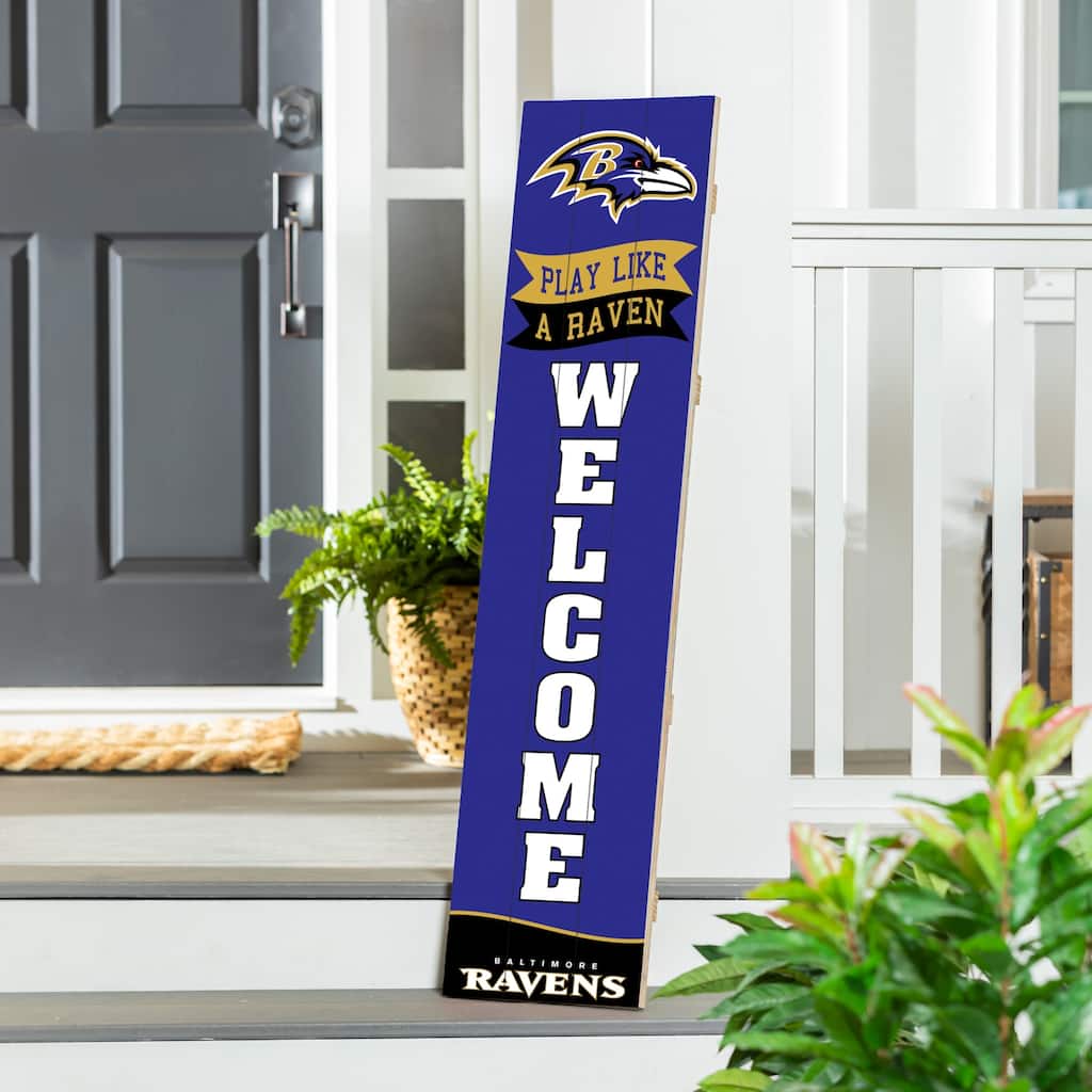 47" Porch Leaner Welcome Wall Sign, Baltimore Ravens